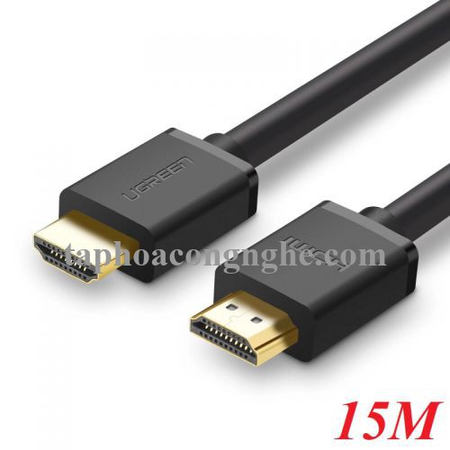 Ugreen 10111 15M màu Đen Cáp tín hiệu HDMI chuẩn 1.4 hỗ trợ phân giải 4K * 2K HD104 30010111